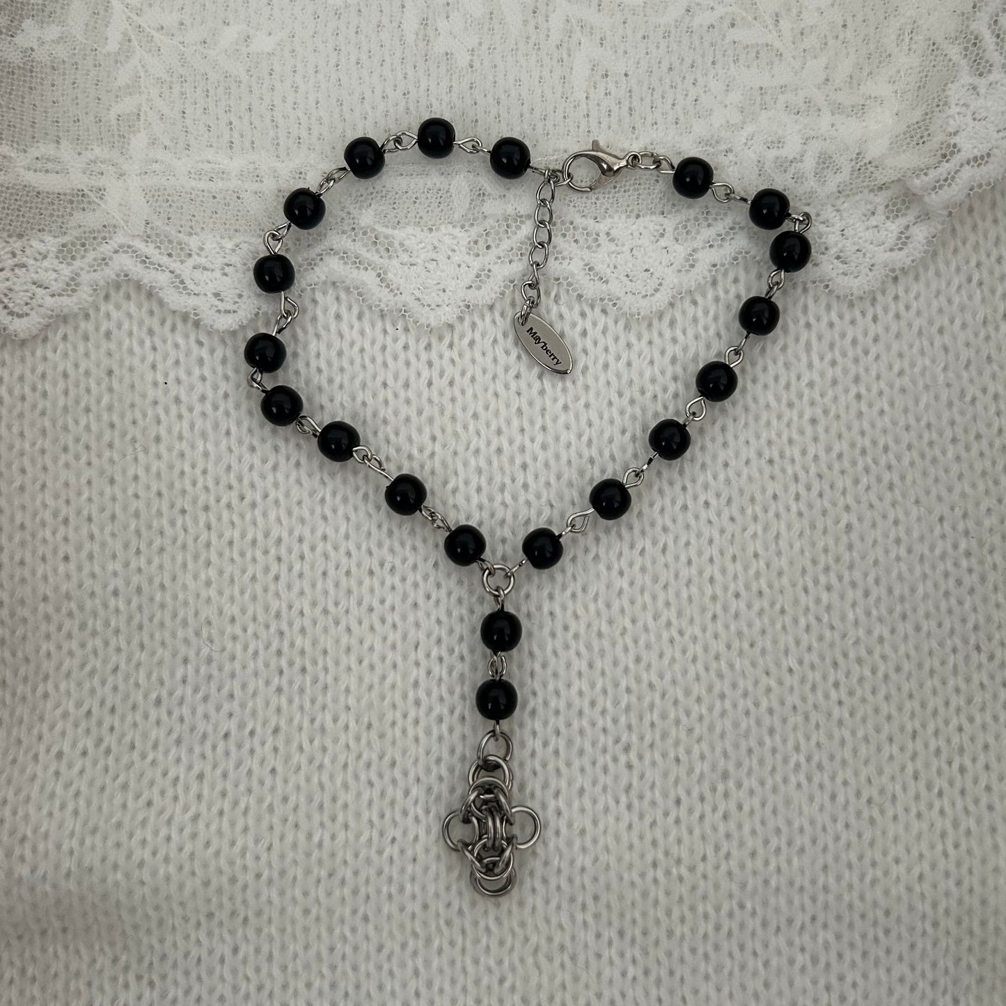 Bella drop charm anklet