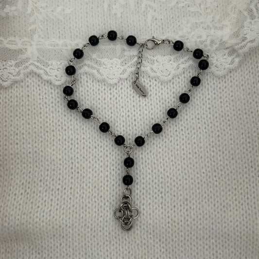 Bella drop charm anklet